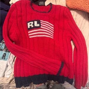 Rare Ralph Lauren Polo Flag Sweater